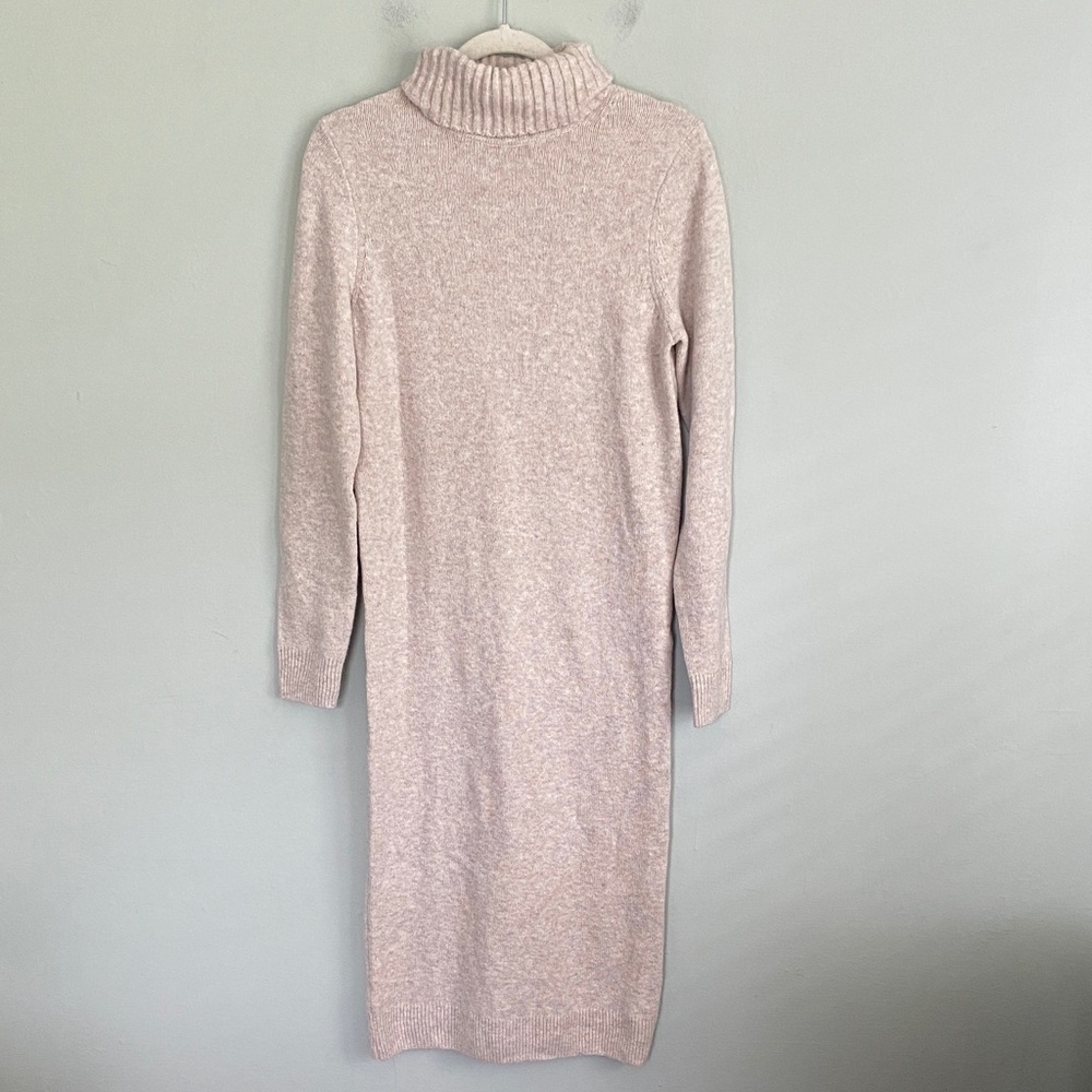 GAP Women’s Cream Long Sleeve Turtleneck Sweater Dress Size Small
